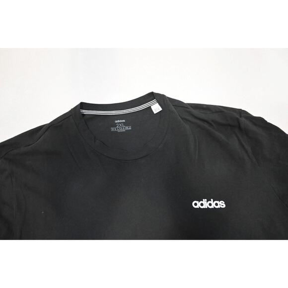 Adidas Tee T Shirt Athletic Black Short Sleeve Mens Size 2XL XXL - Picture 6 of 9